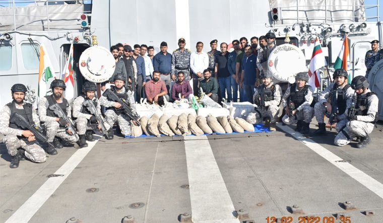 Ncb Navy Seize Drugs Worth Rs Cr From High Seas Off Gujarat