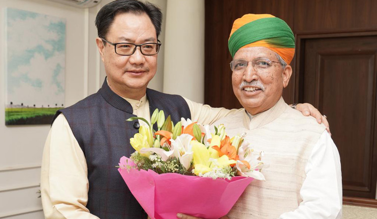 Modi Rejigs Cabinet Arjun Ram Meghwal Replaces Rijiju As Law Minister