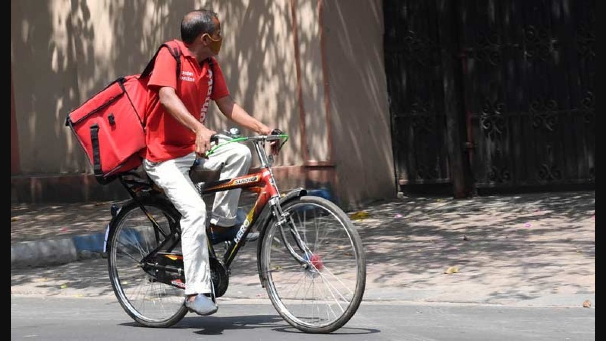 Zomato store bicycle delivery