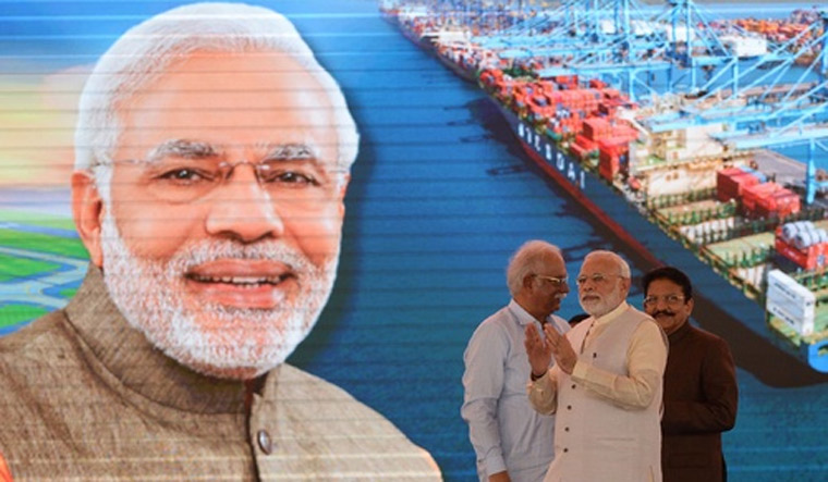 PM lays foundation stone for new Mumbai airport, opens port terminal ...