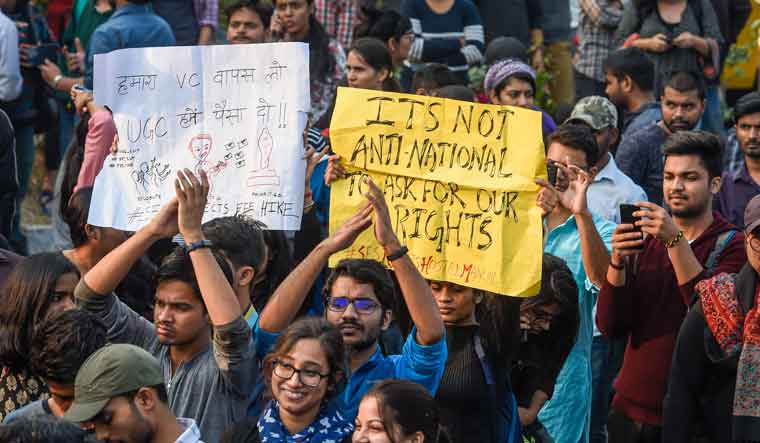 JNU partially rolls back hostel fee hike - The Week