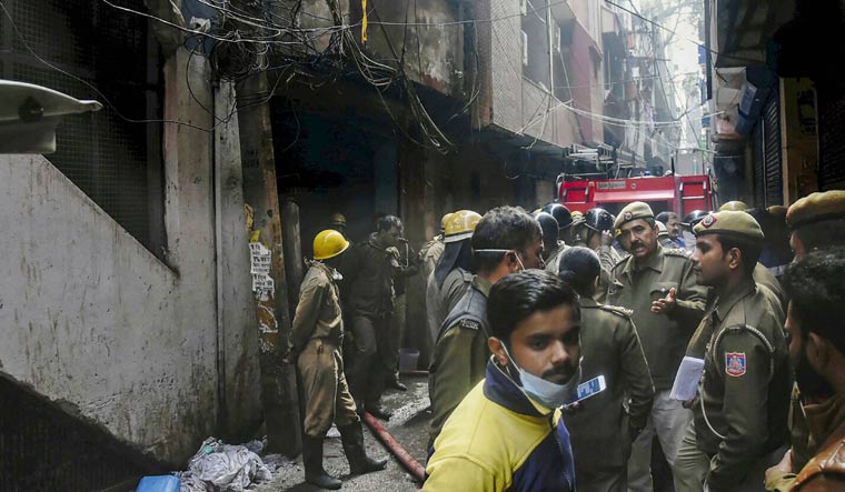 43 killed in fire incident in Delhi; building had illegal manufacturing ...