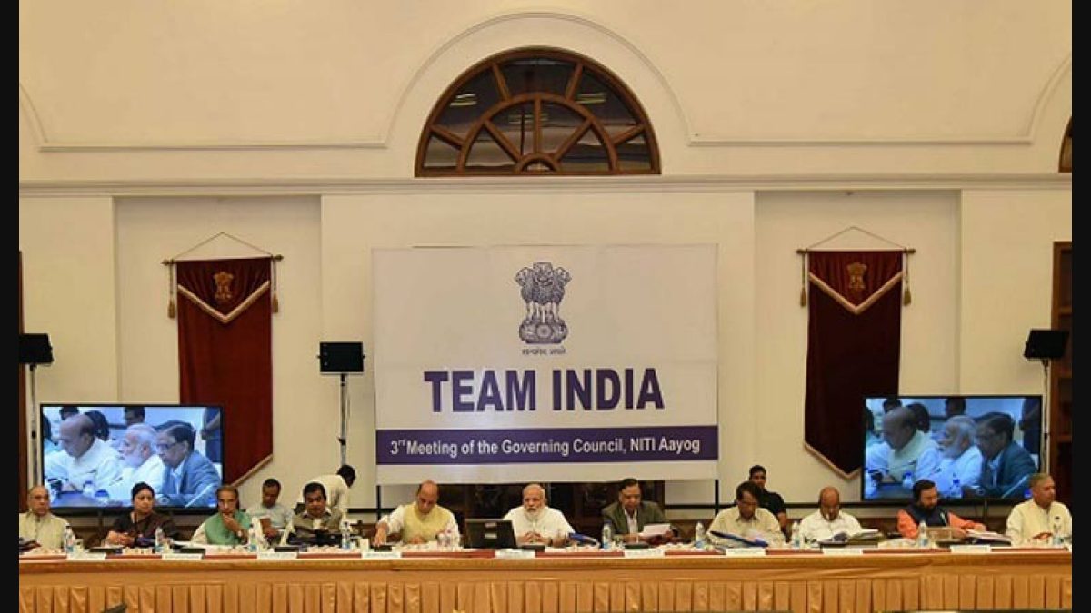 The sixth meeting of the Governing Council of NITI Aayog was held