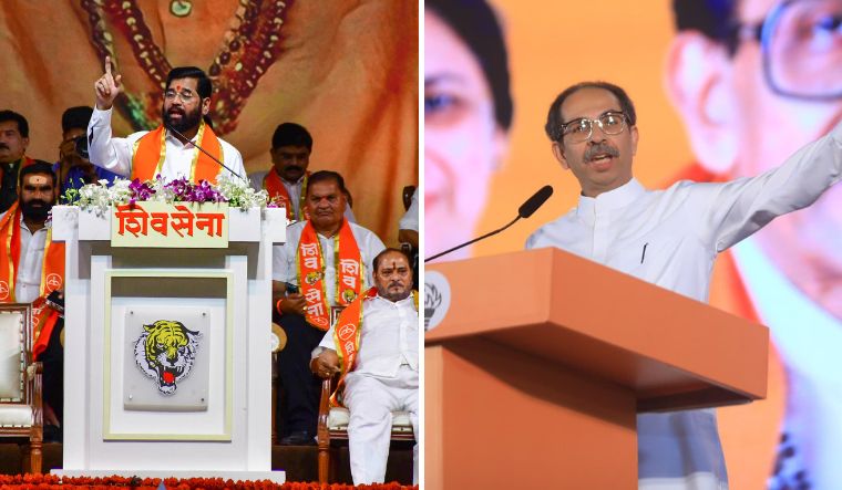 Sena Vs Sena: Dusshera Rallies In Mumbai See Eknath Shinde, Uddhav ...