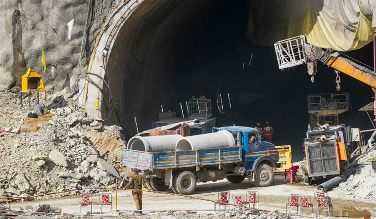 Uttarakhand Tunnel Rescue Vertical Drilling Begins Will Take 4 Days To Reach Trapped Workers