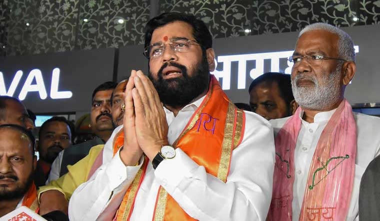 Maharashtra CM Eknath Shinde, Thousands Of Party Men Converge In ...