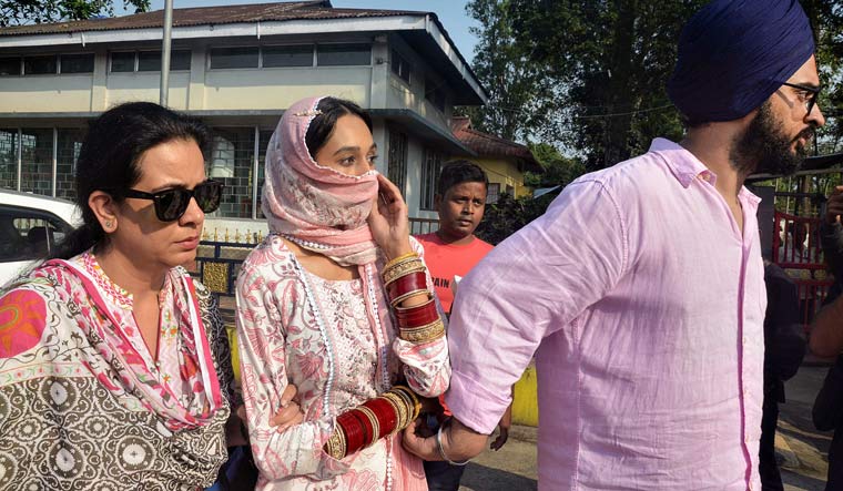 Amritpal Singh S Wife Meets Him At Assam Jail The Week   Amritpal Singh Wife Pti 