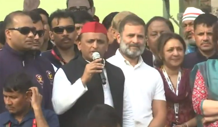 Akhilesh joins Rahul Gandhi’s Nyay Yatra, days after seat-sharing deal ...